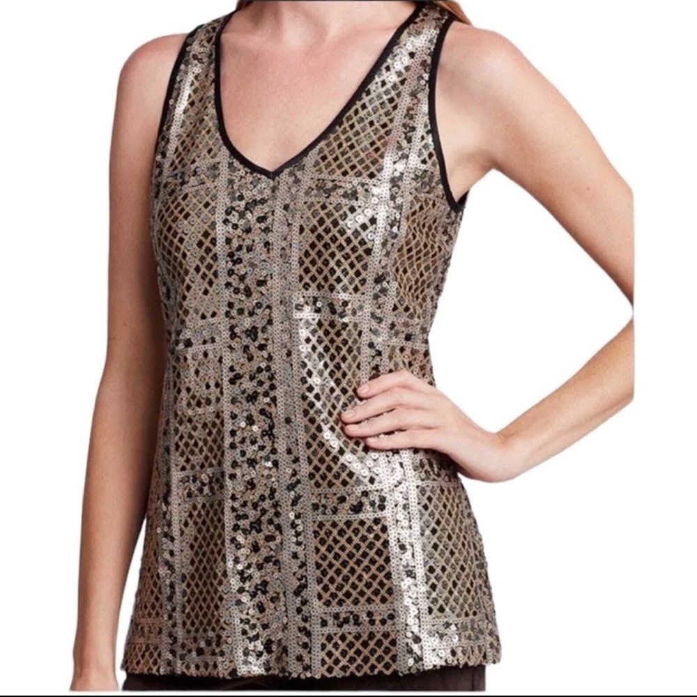 Etcetera Sz 8 Sequin Sleeveless Top Worn only once $250